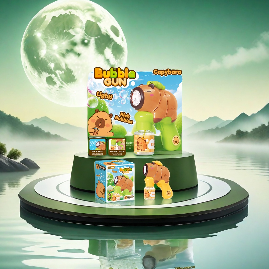 Children's outdoor toy bubble machine, automatic bubble blowing machine, non-electric hand-cranked, safe and harmless, rich and colorful bubbles bring children endless fun. Children's toys, children's toys