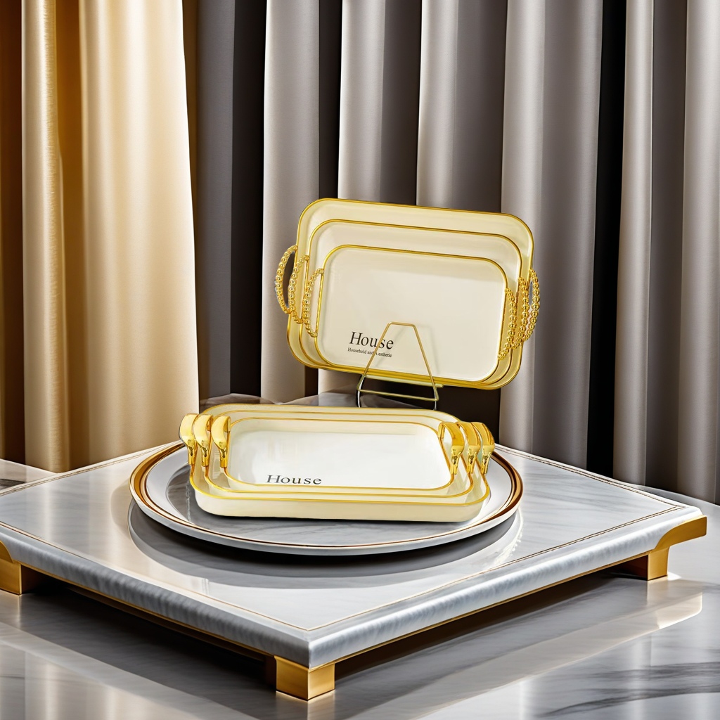 金边轻奢餐盘产品图