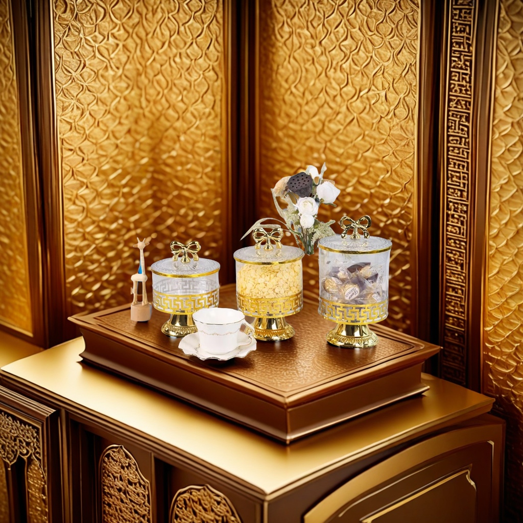 复古风马口铁材质储物罐 独特工艺手工打造 高品质耐用实用马口铁储物盒