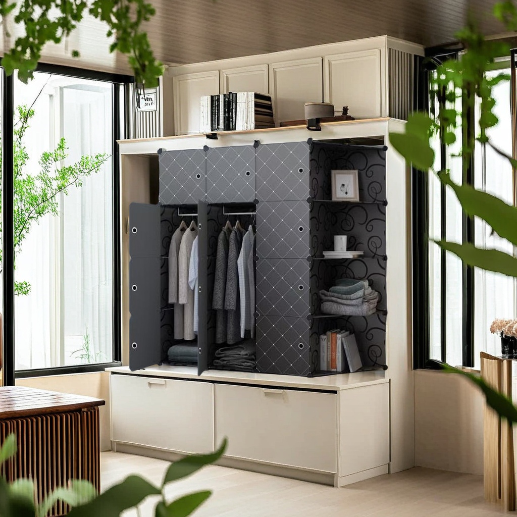 塑料组合衣柜产品图