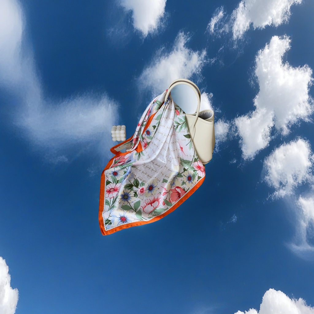 新款春秋季女士仿真丝头巾 70cm中方巾 时尚流行职业装搭配丝巾 温馨舒适围巾 服饰精品