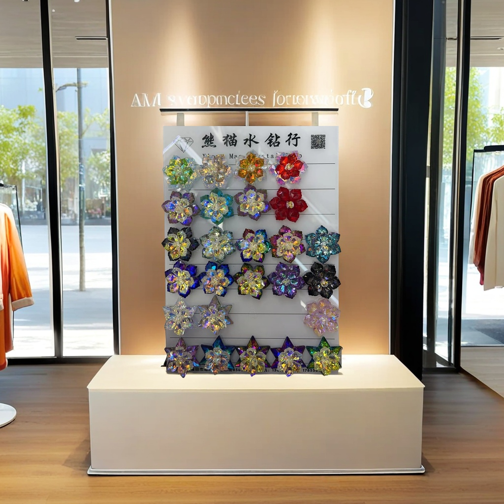 The most popular and dazzling crystal flower jewelry, exquisite handicrafts, gifts, decorations, high-end jewelry, and jewelry box packaging details Picture