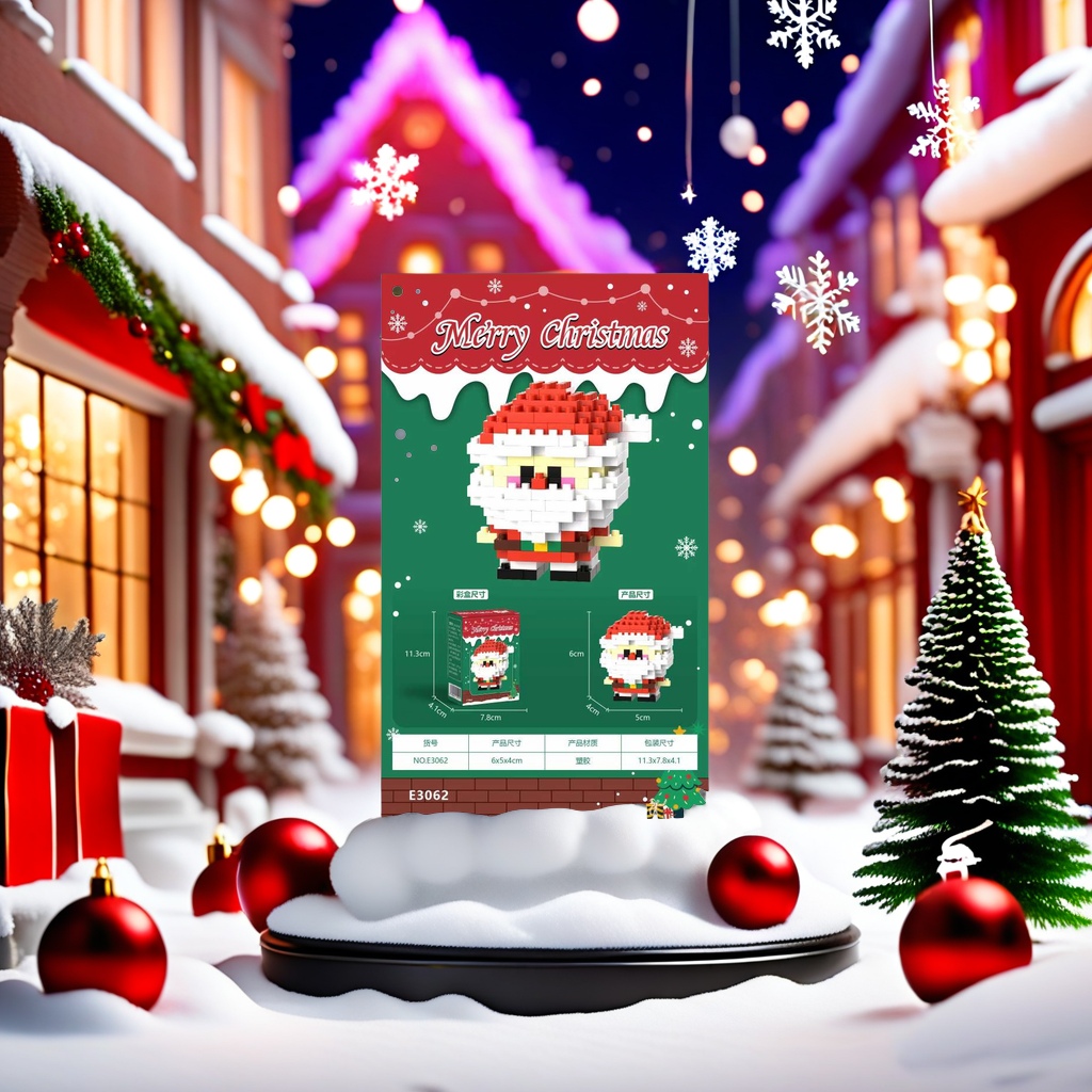 欢乐圣诞节礼物圣诞老公公玩偶挂饰 节日布置装饰品 送孩子的惊喜礼物