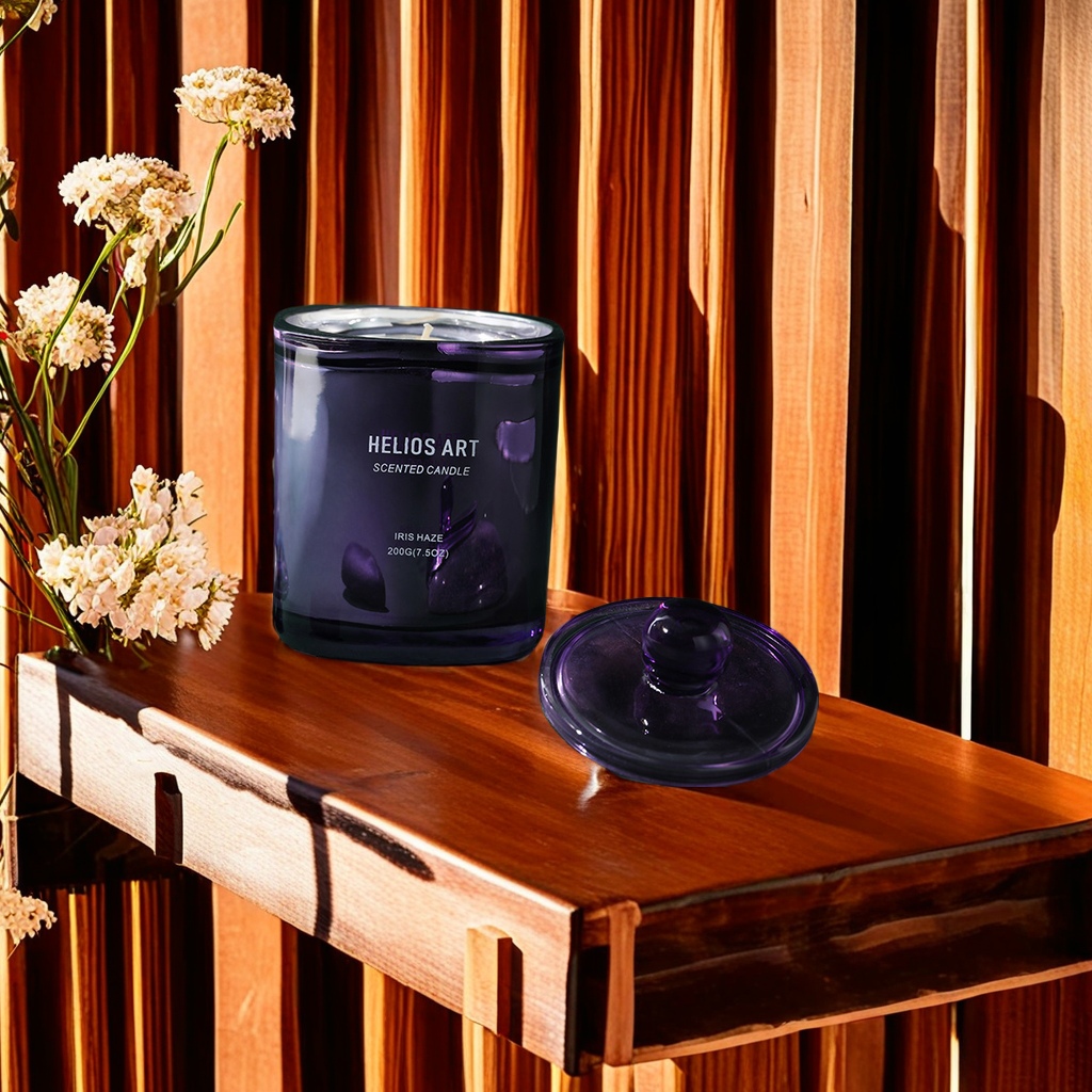 Four-color essential oil scented candle, glass cup, creative home decoration, smokeless souvenir gift, light luxury life, scented candle gift box set