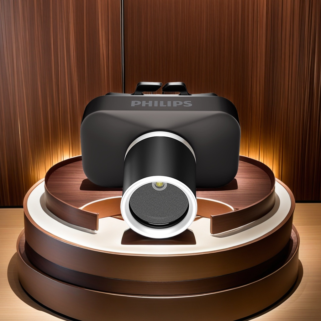 Philips 3345 multi-functional outdoor mountaineering and camping headlamp, long-lasting strong light lithium battery miner's lamp, suitable for night fishing, strong light illumination, waterproof and durable details Picture