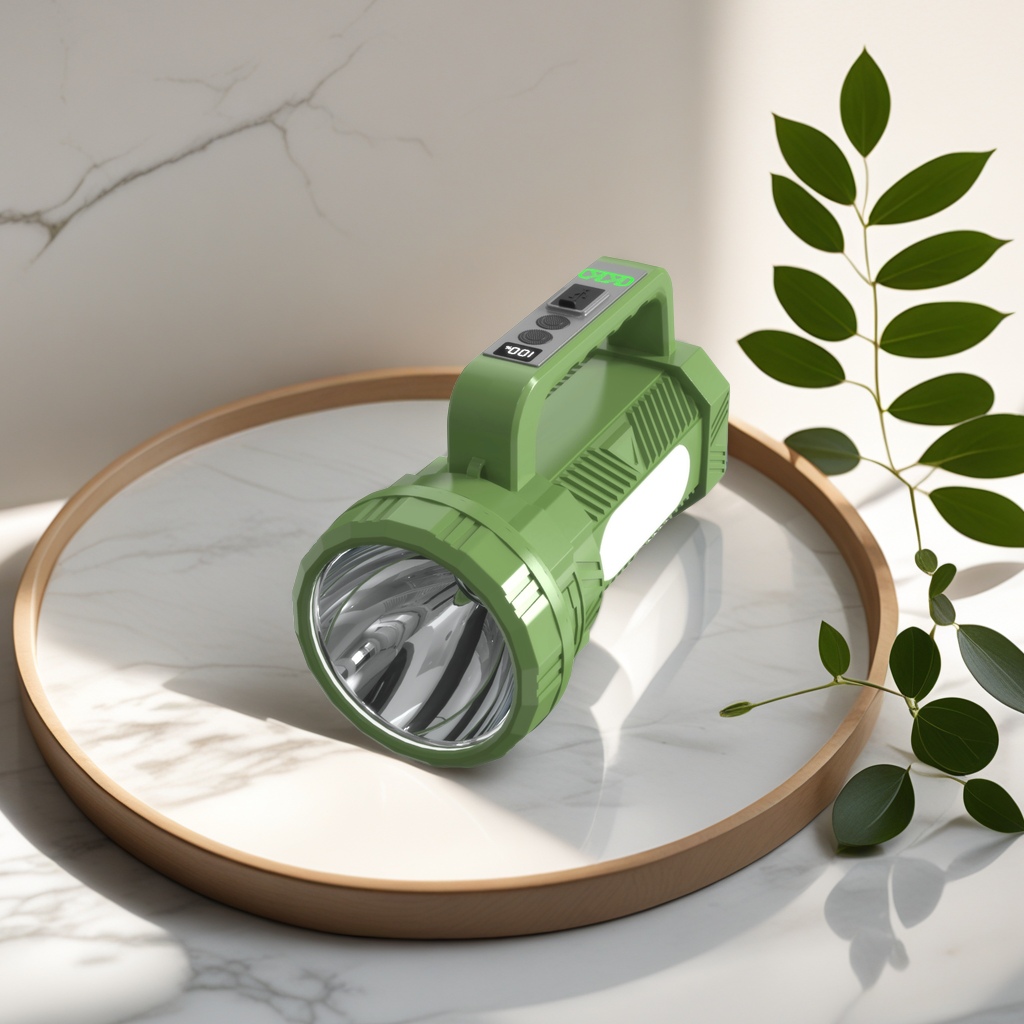 Outdoor mini portable LED searchlight, ultra-bright long-distance hand-held lamp, essential equipment for night fishing and camping