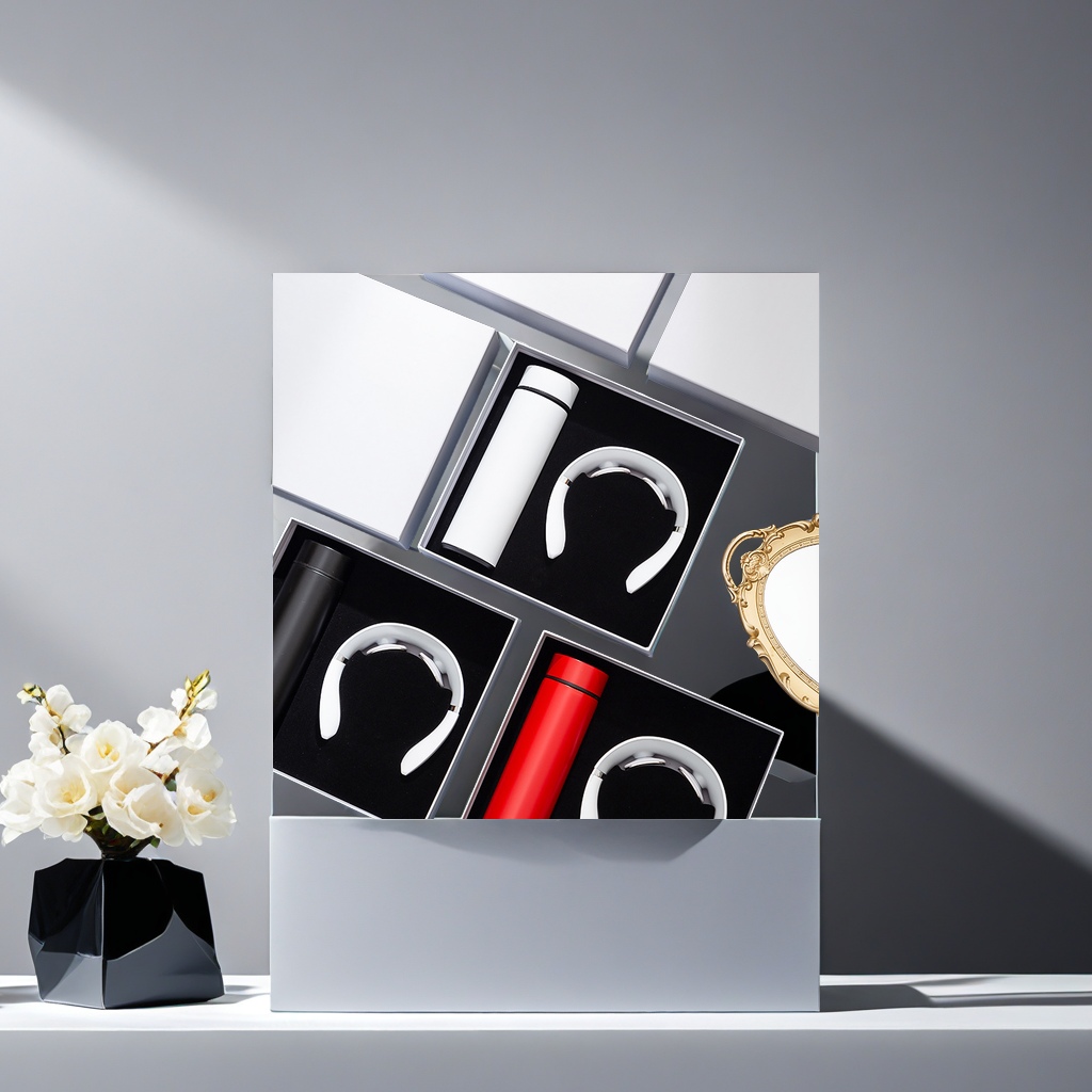 商务套装专享 智能护颈仪智能水杯 保健颈部按摩器 热水保温便携杯 办公室必备神器