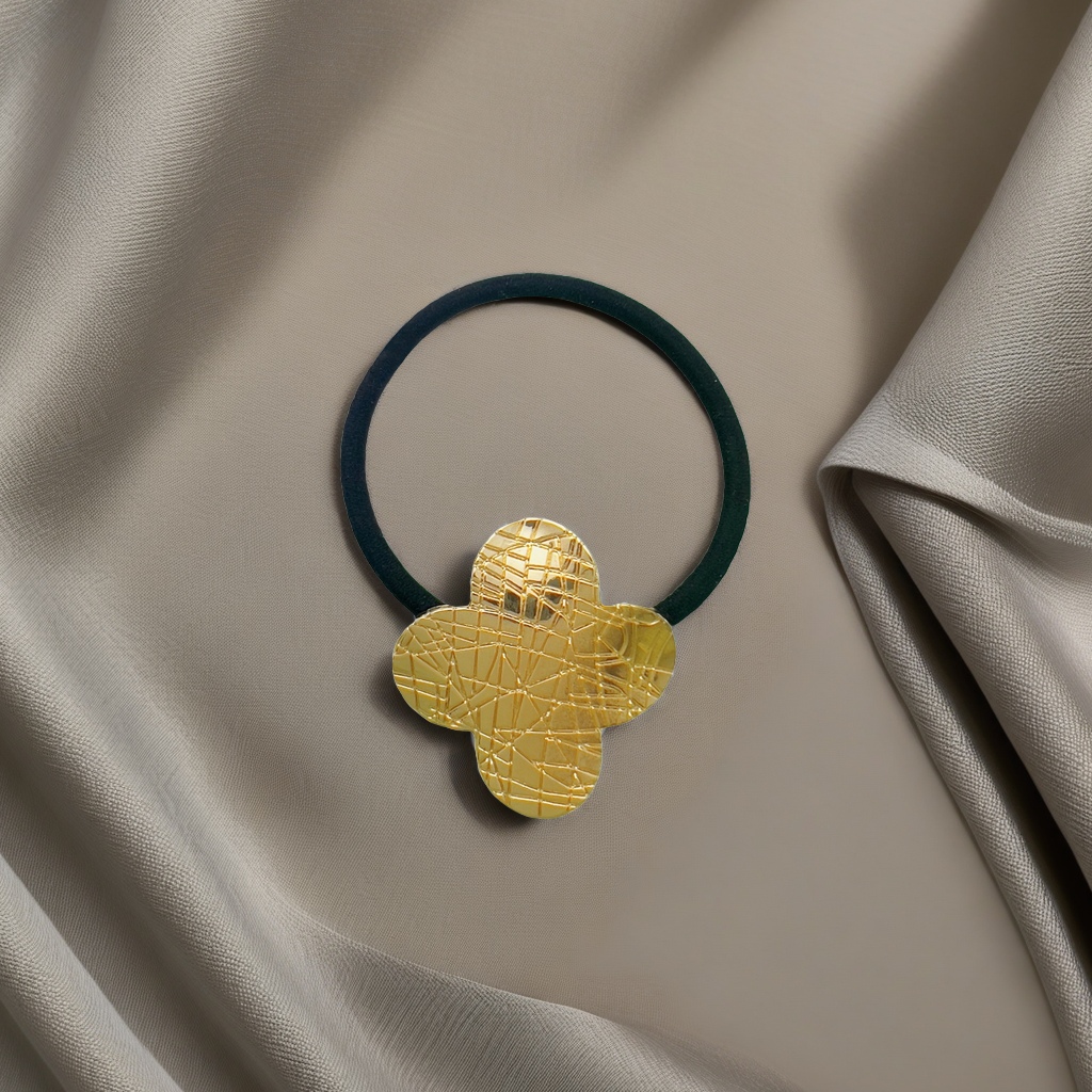 大肠圈/头绳女士拼接韩版/发饰/头绳/头绳女士拼接优雅白底实物图