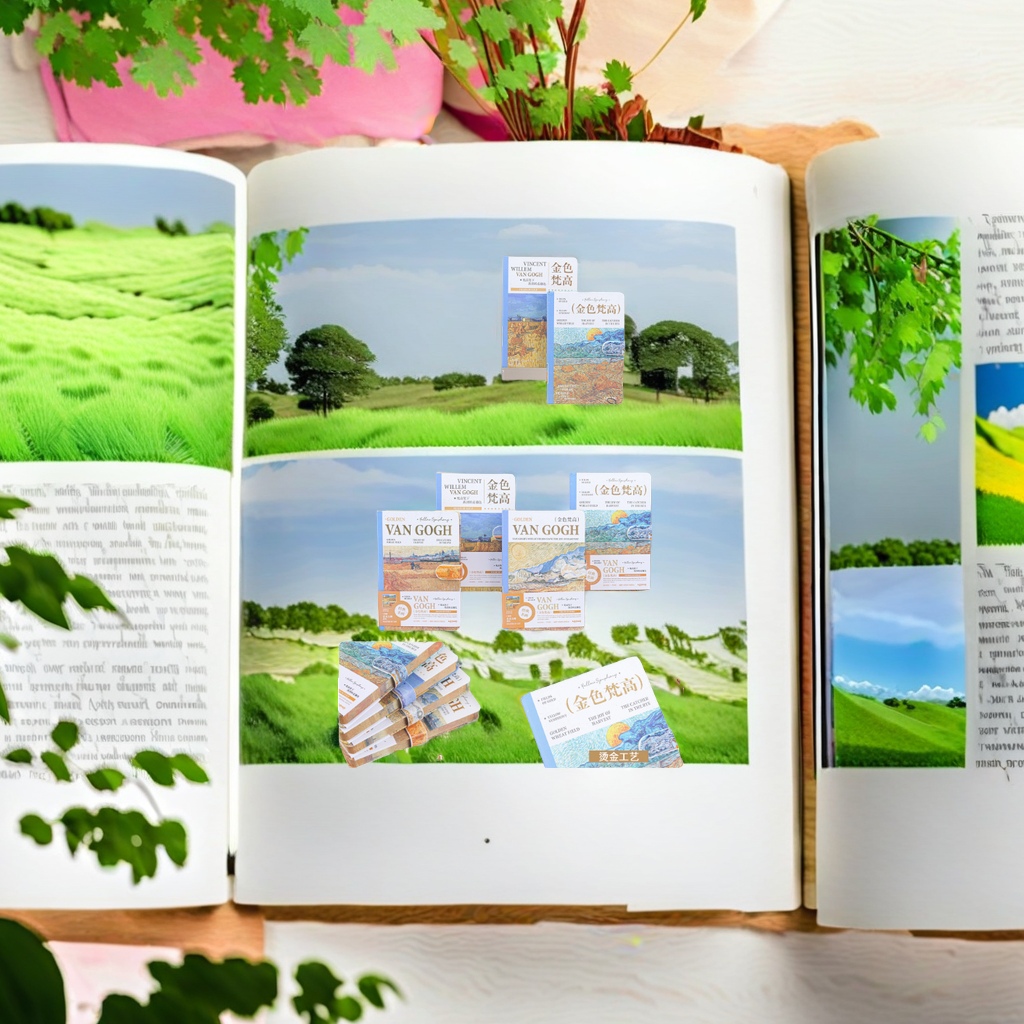 新虹文具办公文化学习文具纸品本册笔记本记事本 欣弘联华经典笔记本梵高彩页