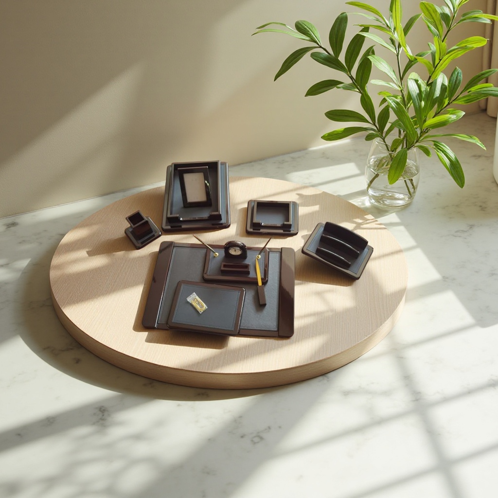 高级商务办公套装 组合套装 简约设计 多功能文具盒笔记本鼠标垫一体化办公用品1详情1