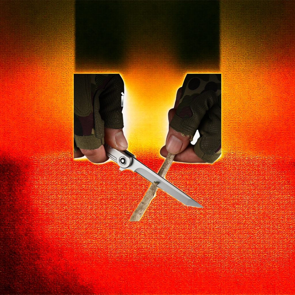 The Shenbi Outdoor portable M390 steel feather pattern folding knife, high-hardness pocket knife, camping fruit knife and folding knife are lightweight and practical Application Scenario