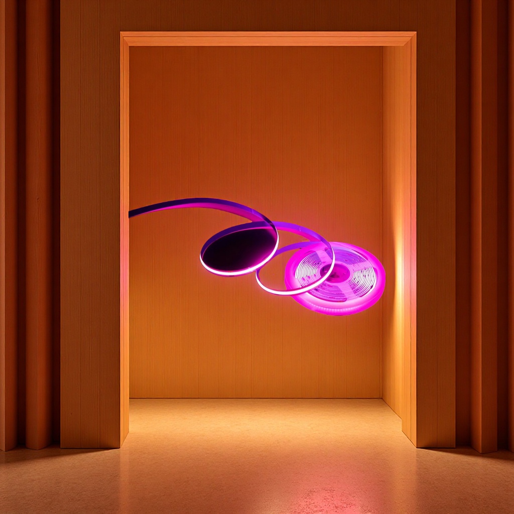 Dry electric LED light strips, remote control color-adjusting light strips, indoor decorative lighting LED light strips, light strip sets, complete light strip accessories Item Picture