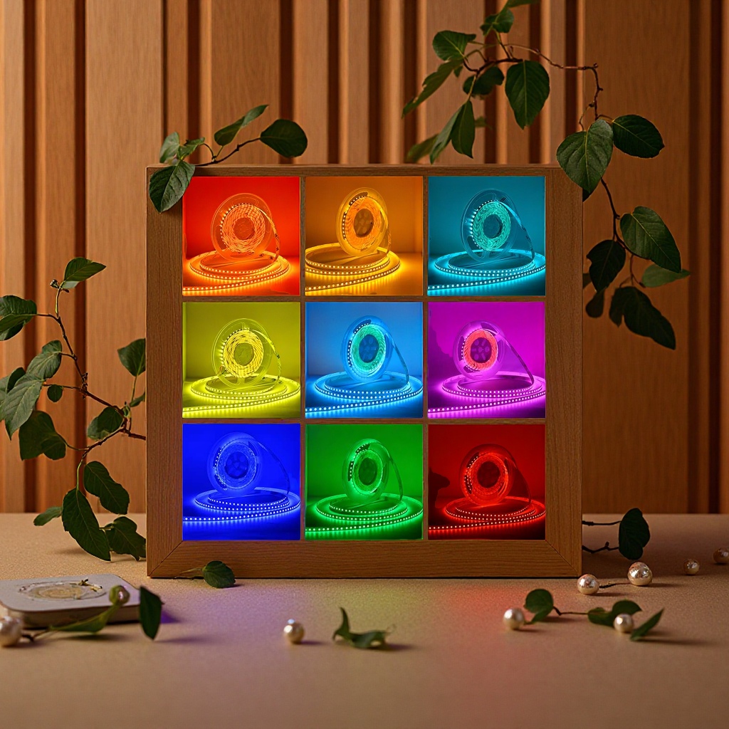Dry-electric LED light strips, remote-controlled color-adjustable light strips, decorative light strips, indoor decorative LED light strips, environmentally friendly and energy-saving light strips, outdoor decorative lighting Specification image