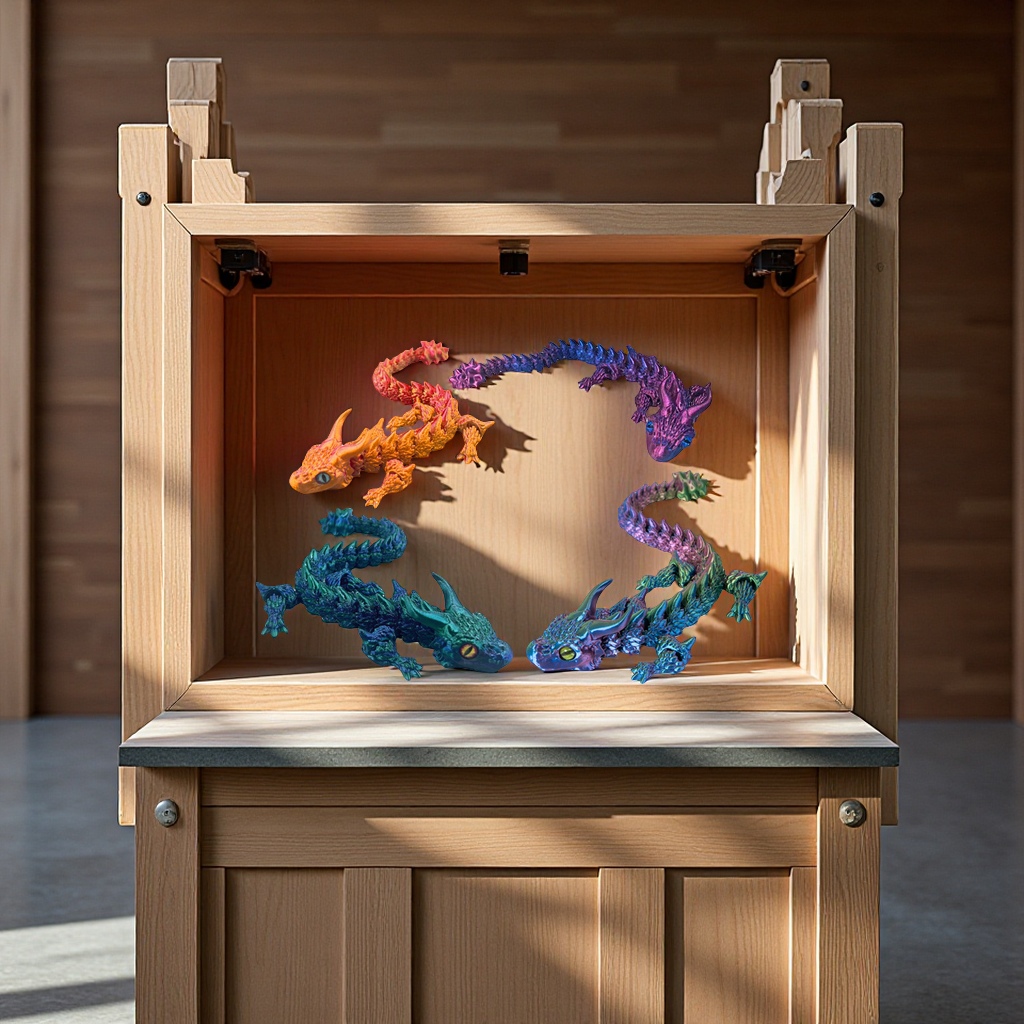 源头工厂出品3D打印双角龙鳞甲龙关节可动玩具摆件 手办工艺品跨境热销 其他分类精品推荐