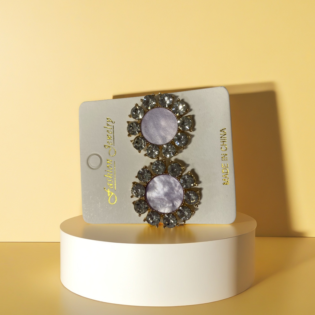 Colorful gemstone inlaid 925 sterling silver stud earrings, fashionable and simple earrings, women's personalized earrings, ear pins, high-end party jewelry details Picture