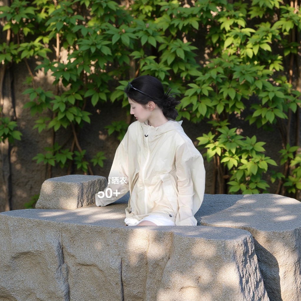 山系户外防紫外线轻量化防晒衣女款 男款皮肤衣 凉感轻薄外套 跑步防晒服 皮肤风衣透气速干