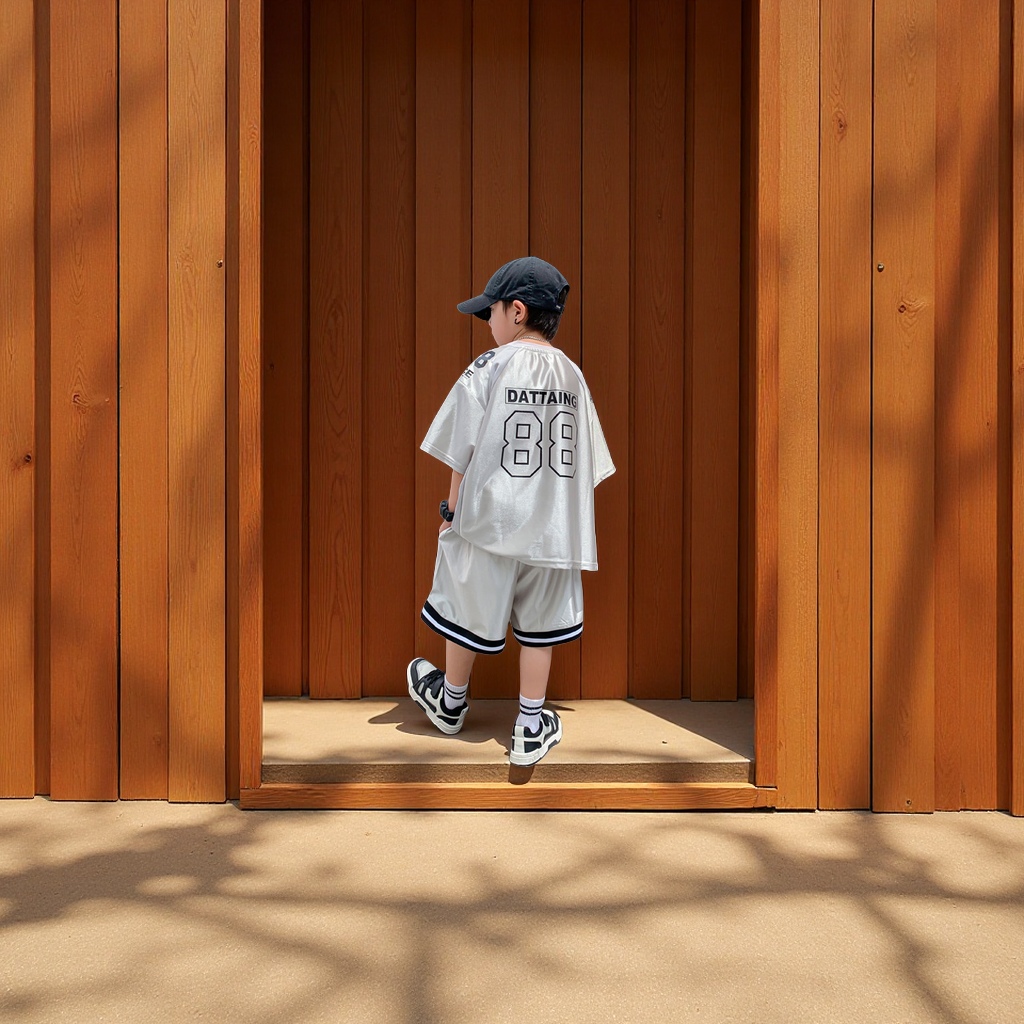 2025新款潮牌男童篮球服套装 夏装中大童运动服两件套 球衣夏季儿童套装 透气舒适