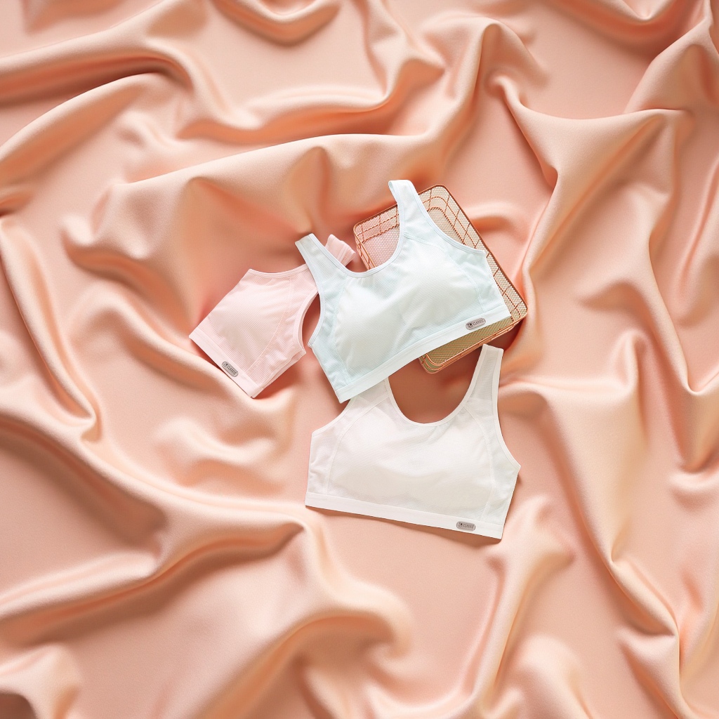 少女内衣女童发育期专用 小背心初高中学生宽肩带文胸 防凸点舒适透气 少女文胸批发优惠