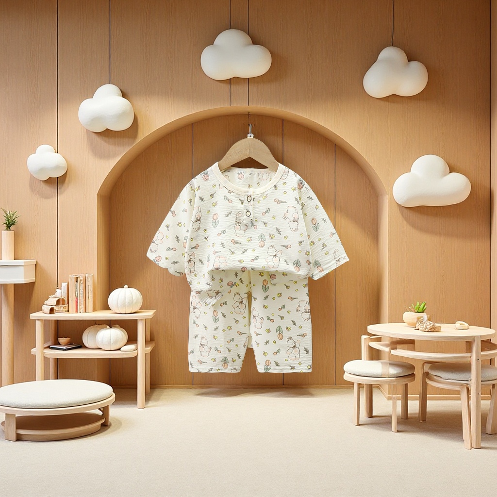 童家居服实物图