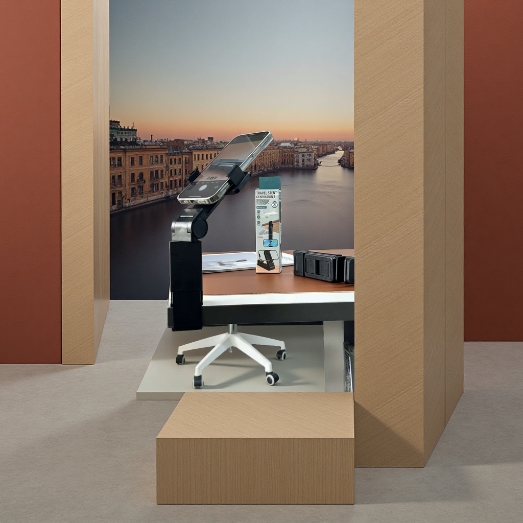 多功能手机支架 360度手机支架 旅行支架 便携式手机支架产品图