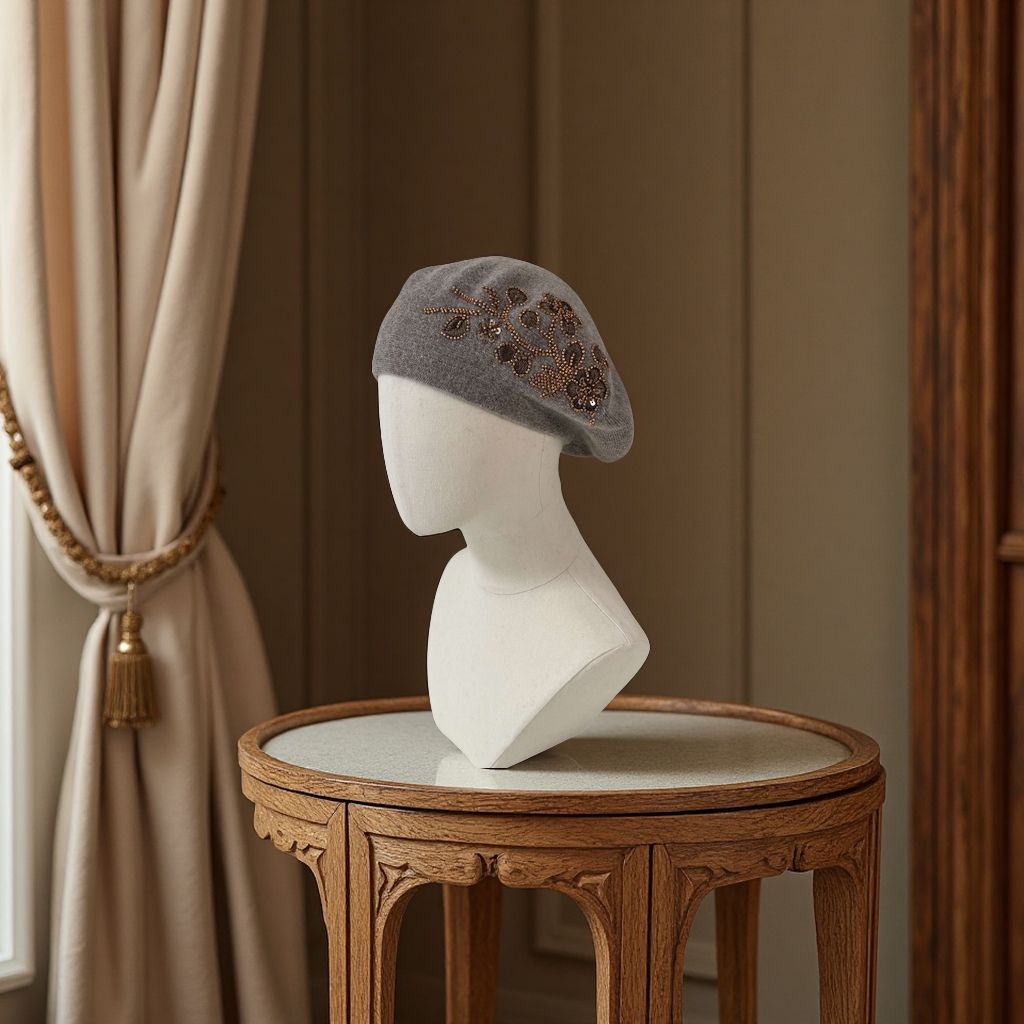 Knitted fashion hats, beret hats, woolen hats, clothing accessories, export hats Application Scenario