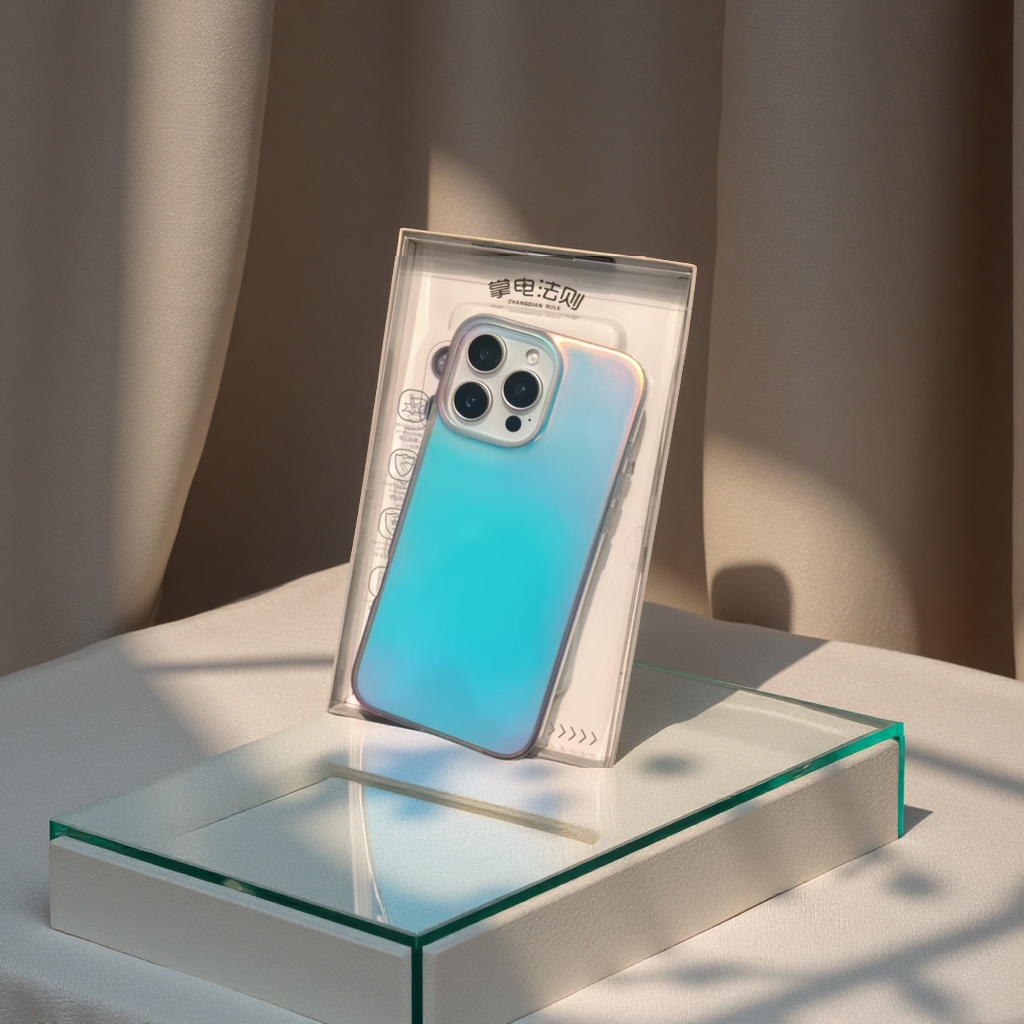 掌电法则 IMD冰淇淋磨砂极光镭射渐变 苹果1516Promax专用手机壳 手机保护套 防摔耐磨抗刮
