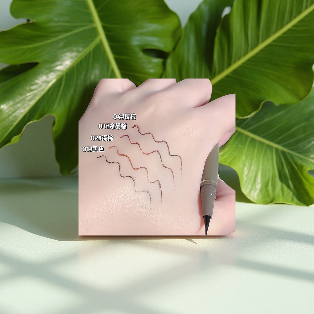 Sweet Mint Fine Eyeliner Pen: Extremely fine, waterproof, sweat-proof, non-smudge makeup eyeliner liquid pen, eye-brightening and long-lasting color display Application Scenario