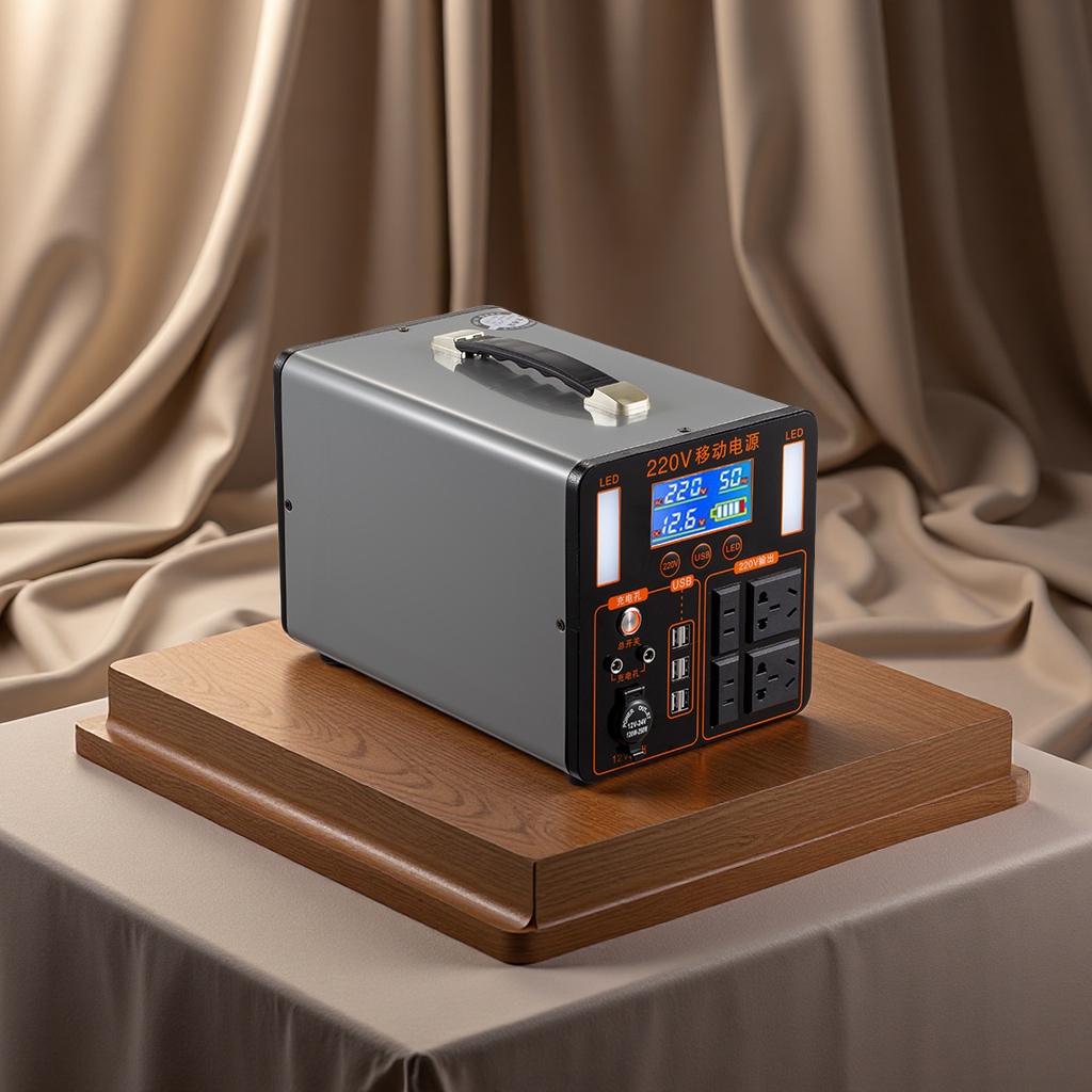 Portable power bank 12V-220V outdoor emergency charger, multi-functional power converter, high-efficiency and stable power supply details Picture