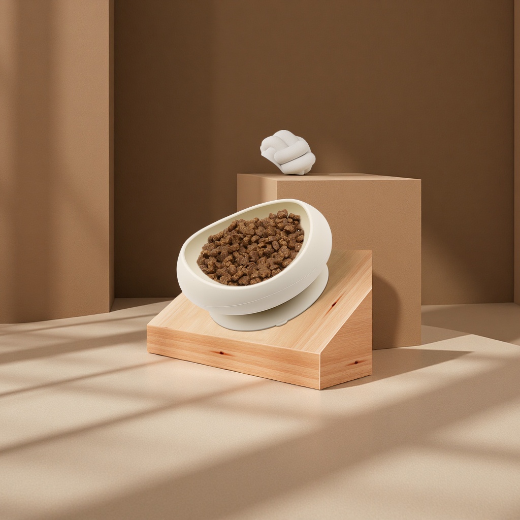 New large-capacity silicone pet bowl, round thickened dog food utensils, anti-tipping with suction cup, cat food bowl, multi-functional pet supplies, other categories Specification image