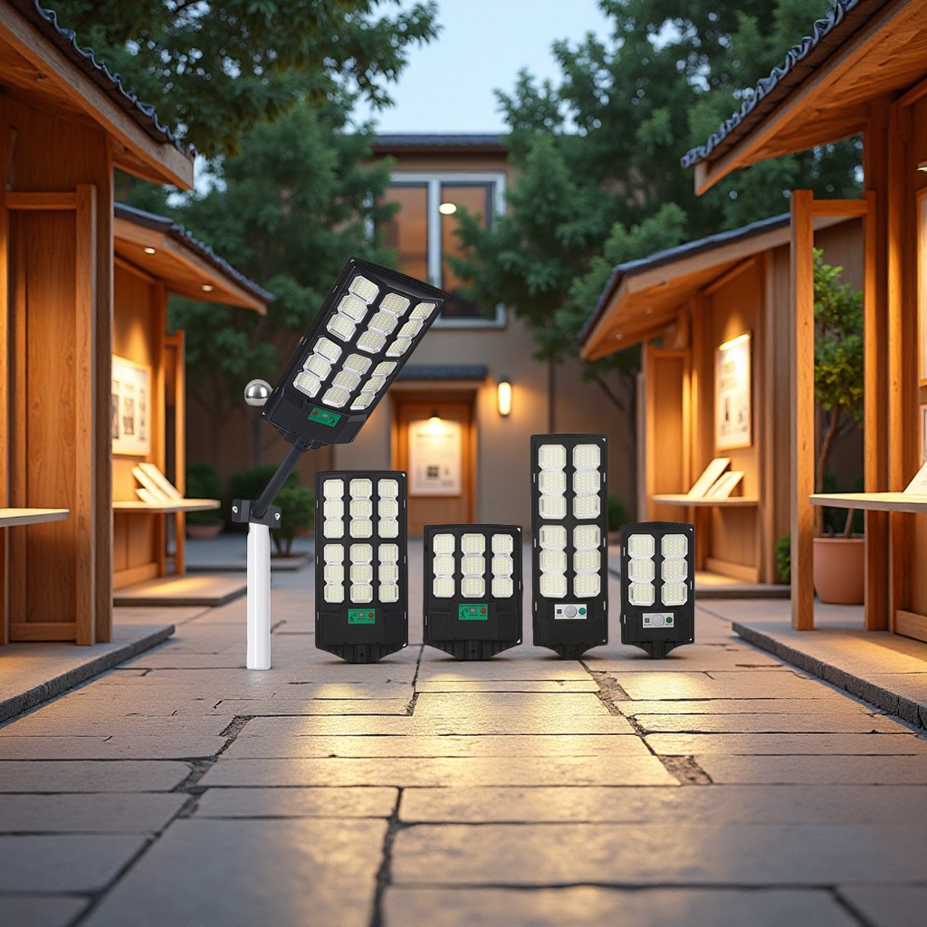 太阳能一体化路灯 大功率光控雷达感应户外庭院灯 家用环保节能太阳能灯