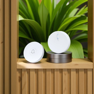Battery-free smart one-to-two self-powered doorbell 433, long-range wireless home waterproof elderly call bell, convenient life thumbnail