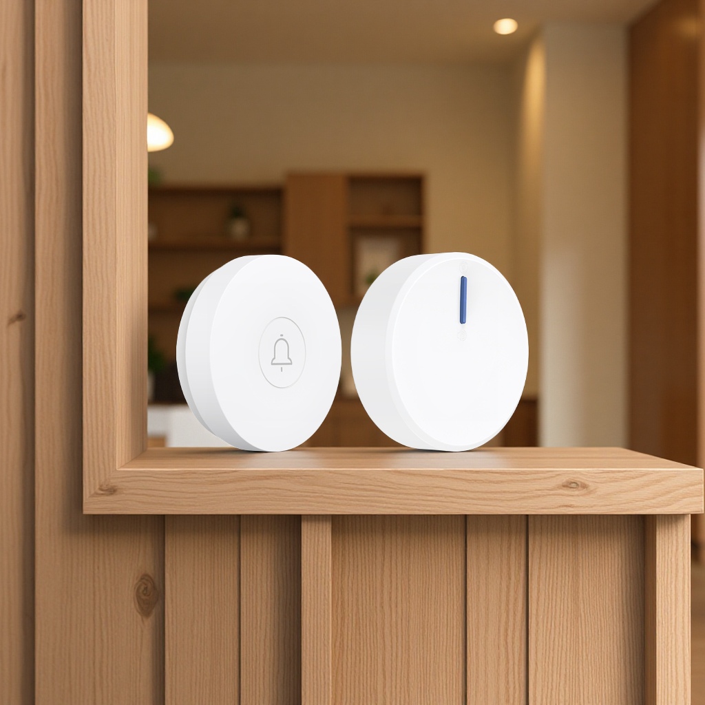 免电池智能一拖二自发电门铃 433超远距离无线家用 防水老人呼叫器 门铃便利生活详情图5