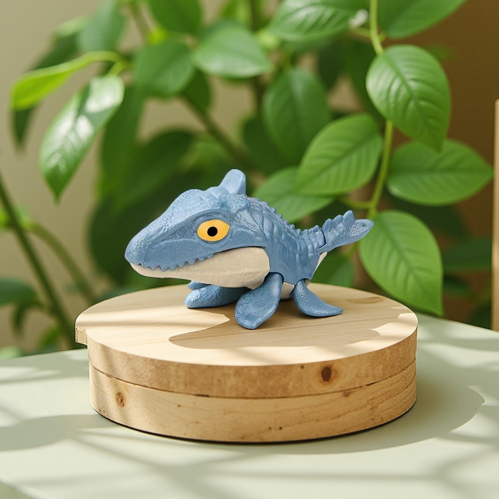 Cross-border children's special gacha figurine, small dinosaur simulation model, fingertip dinosaur toy, Tyrannosaurus rex, Triceratops image, finger-biting comfort gadget Item Picture