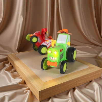 Cross-border new and unique children's electric remote control stunt car with lights, music, swinging, rolling, dancing toys, remote control car, a creative gift suitable for boys and girls thumbnail