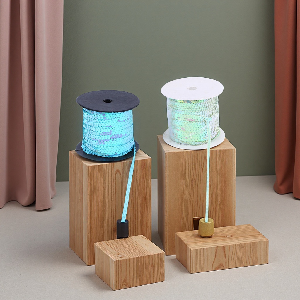 源头厂家直供PVC连线片 DIY亮片带乳彩AB 服装珠片装饰配件 sequins跨境专供 高品质饰品配件精选