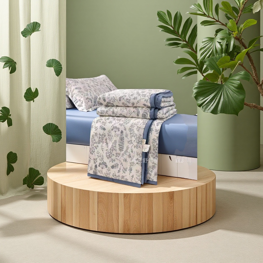 Class A washed cotton and linen summer cooling quilt, air-conditioned quilt, children's summer thin quilt, student summer quilt sheet, double spring and autumn quilt core with electric blanket, warm, comfortable, warm and breathable details Picture