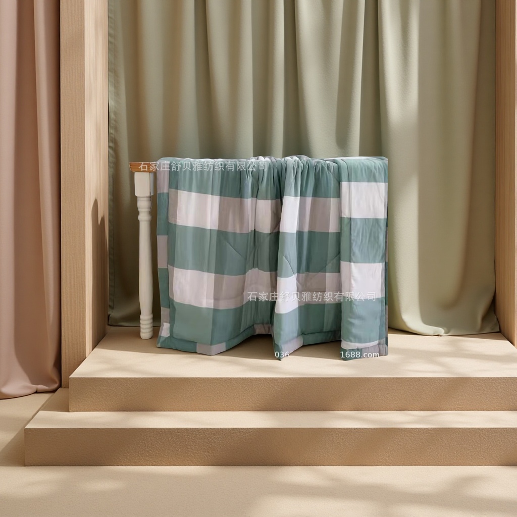 Artificial cotton fragrant and soft silk summer cool quilt, a popular air-conditioned quilt with a cool feeling, soft and smooth texture, suitable for single and double people. New summer quilt available. Other categories Specification drawing