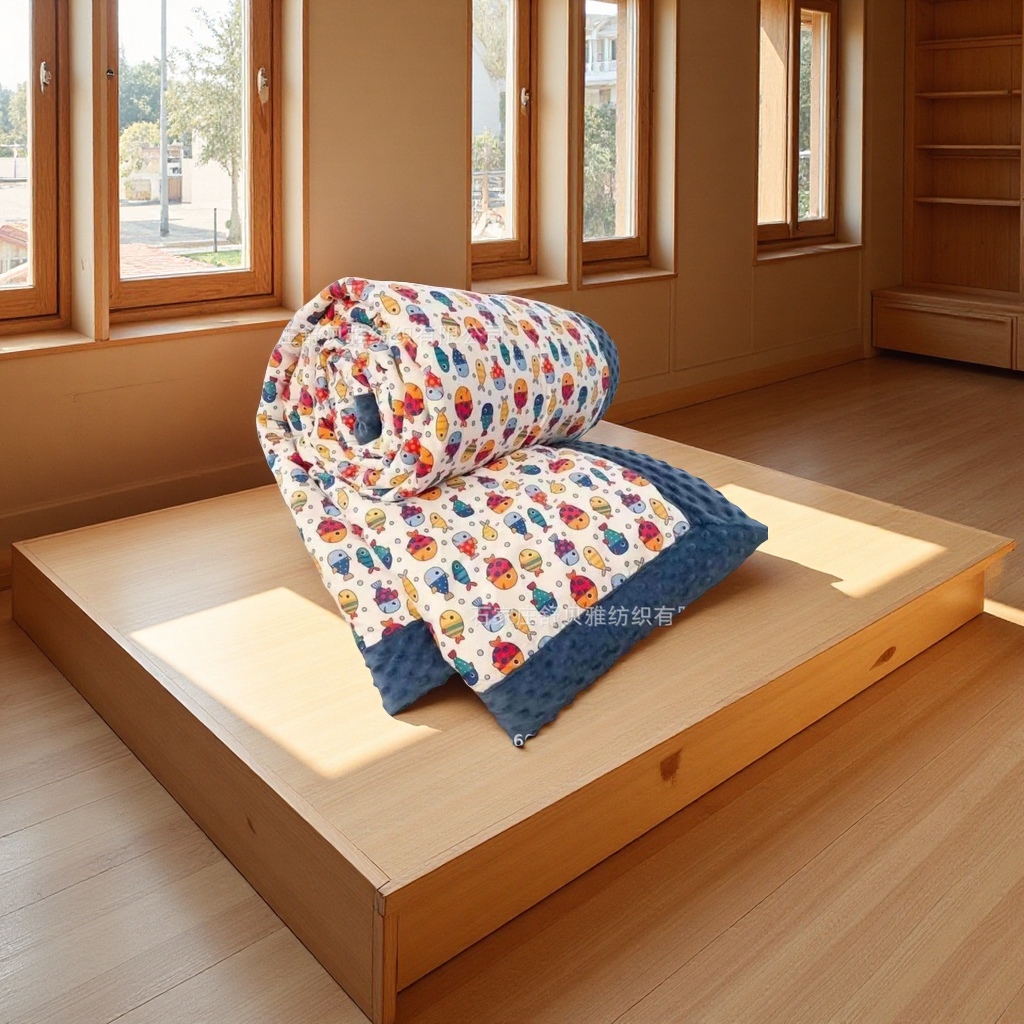 Doudou Quilt brand velvet quilt single double thick spring and autumn quilt, student dormitory velvet quilt, machine washable warm soybean velvet quilt set details Picture