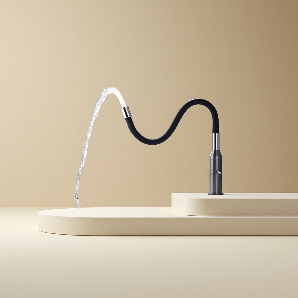 DEER MISA brand pull-out kitchen faucet, high-end kitchen faucet, faucet water dispenser accessories, durable and easy to clean Application Scenario