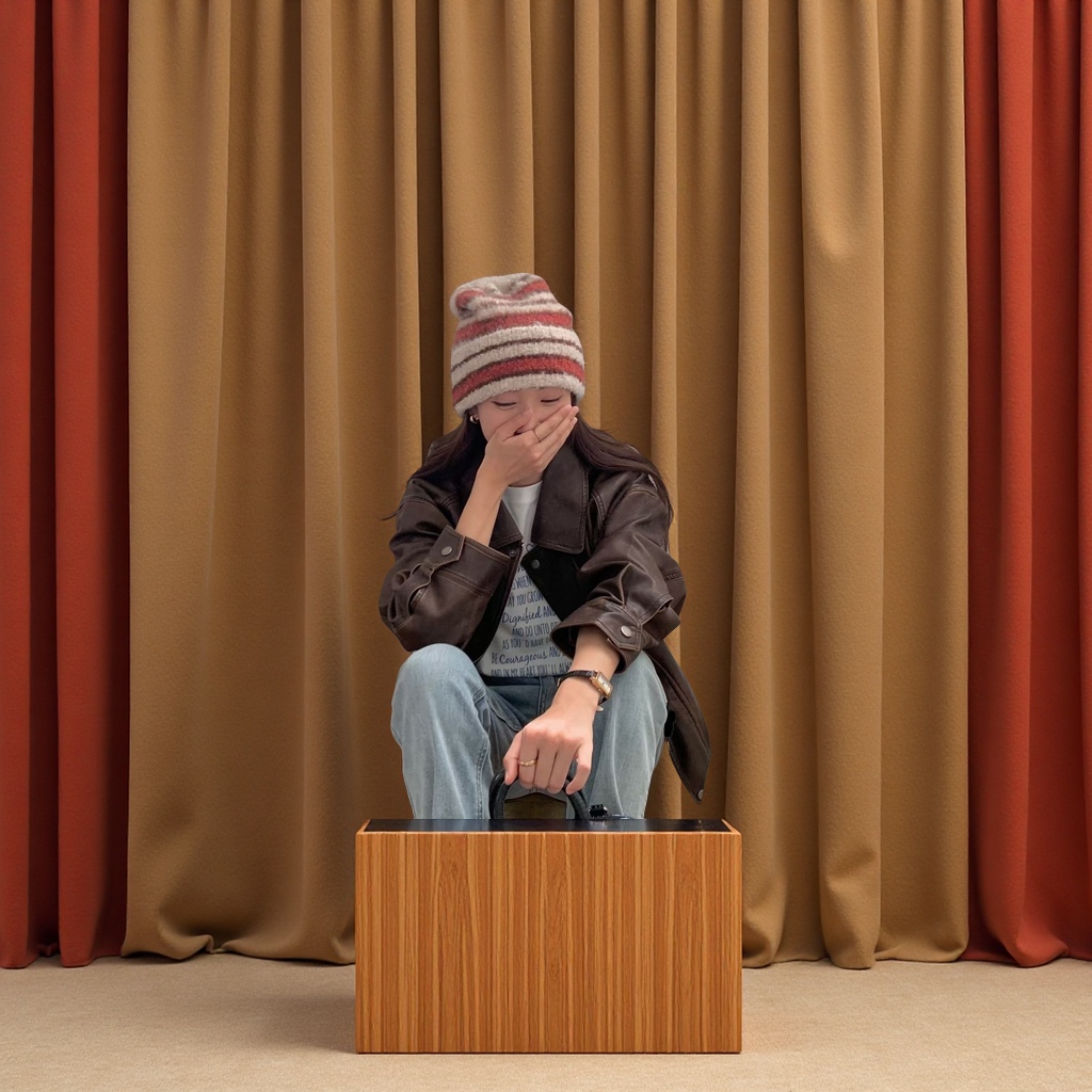 Brand "Sondona" knitted cap 2025 Autumn/Winter new style two-color striped Korean-style woolen cap, retro big head, small face, versatile and warm adult cap