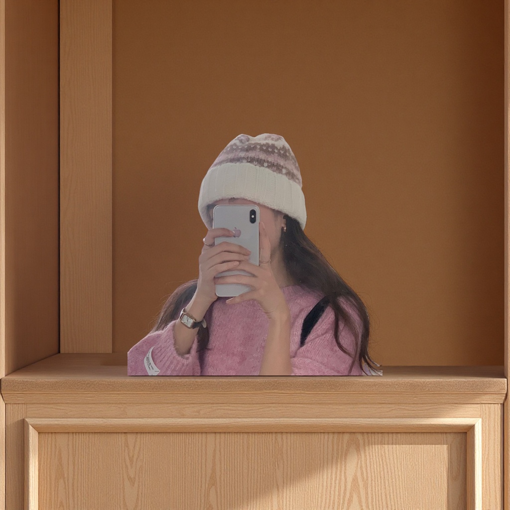 Brand [Sondona] Knitted cap, Fair Island style, Korean style, versatile knitted woolen cap, women, students, casual, warm, ear-protective, hooded cap, cold cap, adult size Specification image