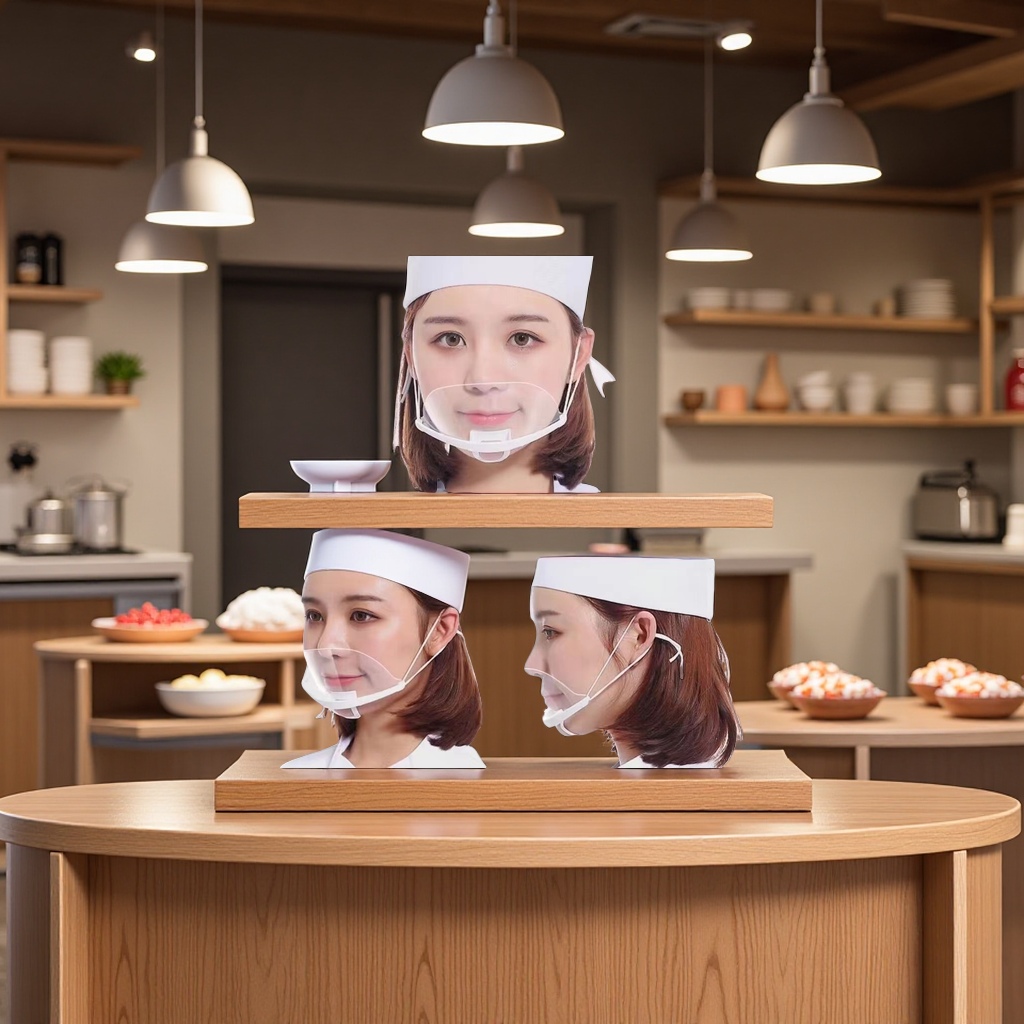 防护面罩实物图