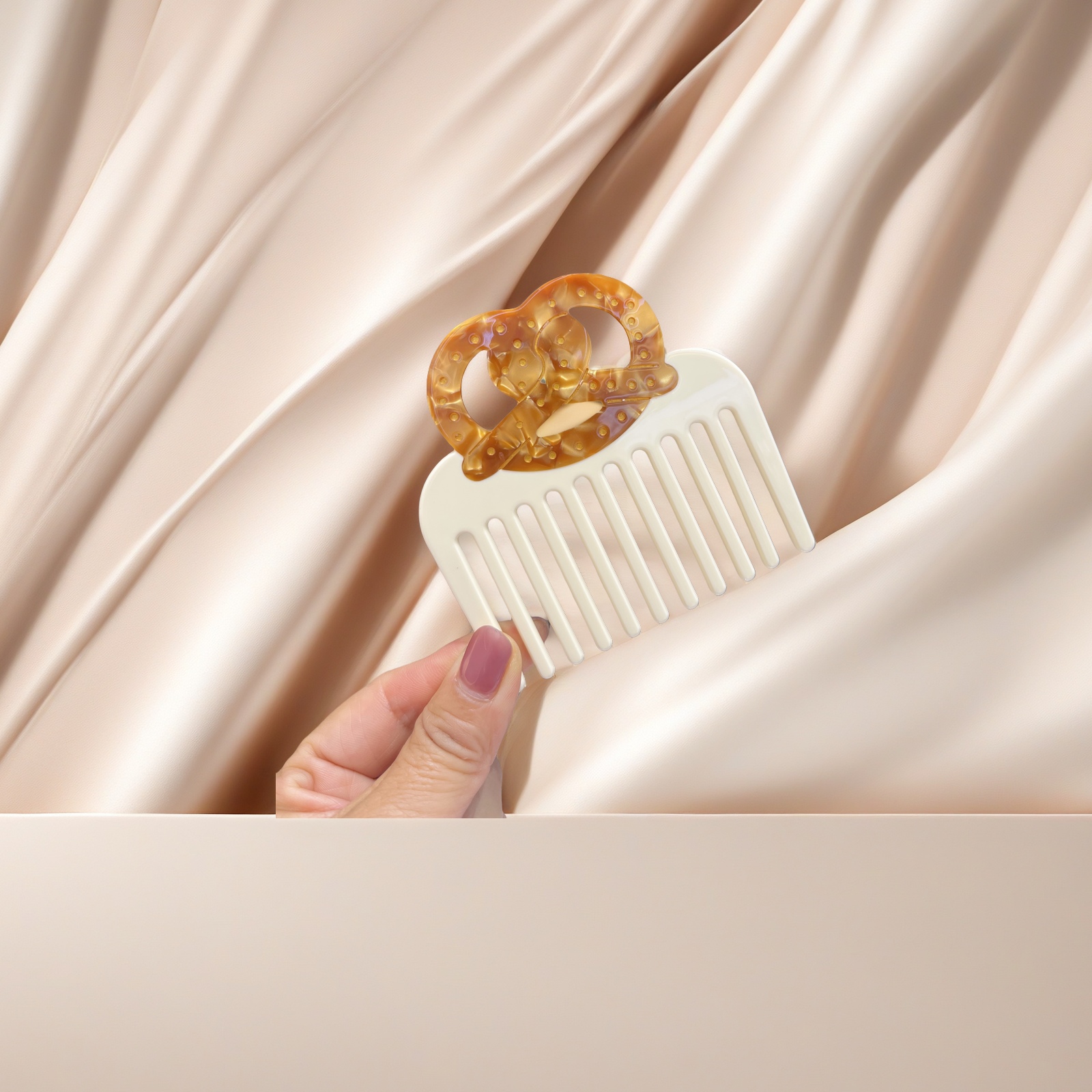 Acetic acid comb, smooth, anti-static hair care comb, beauty comb, cleaning comb, hair styling tool