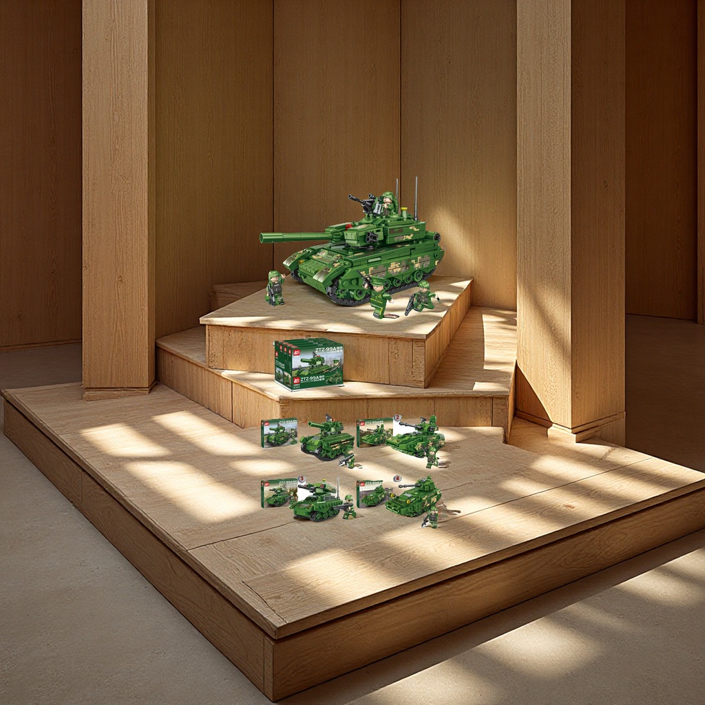 Lego model children's toys, solo wanderer, building blocks for children, cartoon Christmas gifts, creative and educational toys