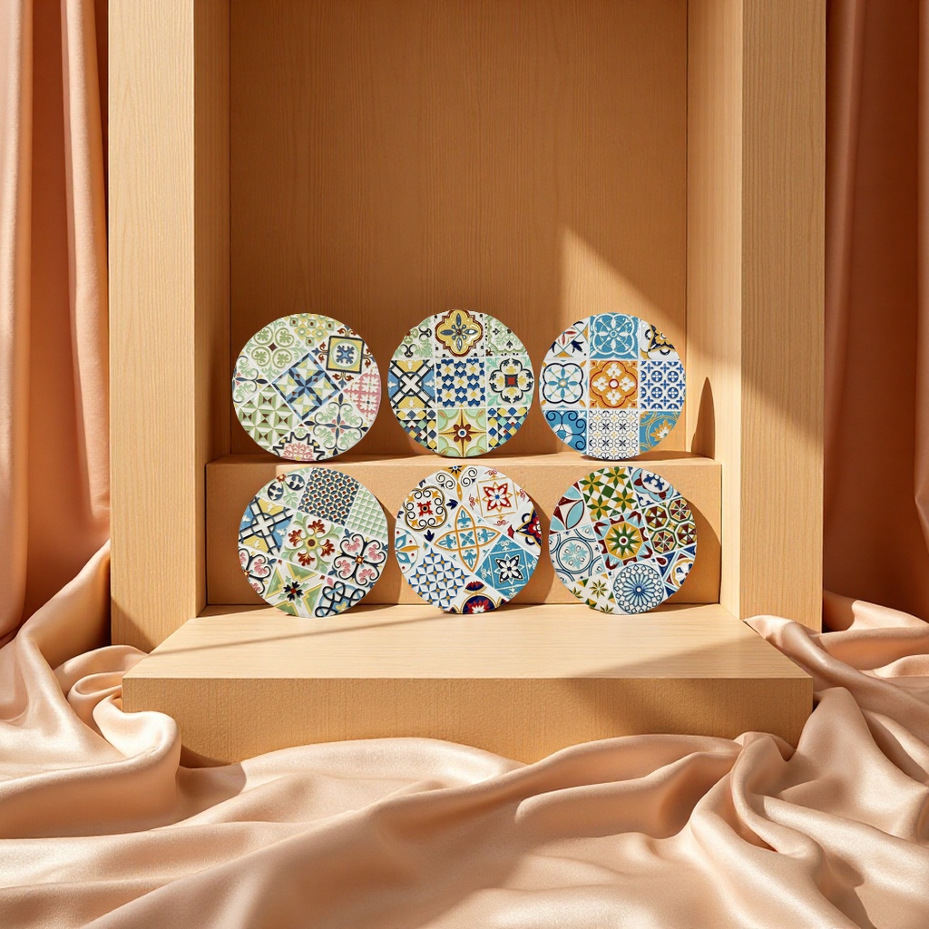 创意手工防滑隔热咖啡杯垫 高档环保耐用餐具配件 茶几装饰礼品