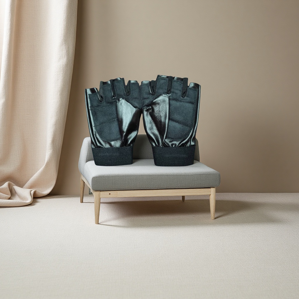 半指手套，pu运动手套产品图