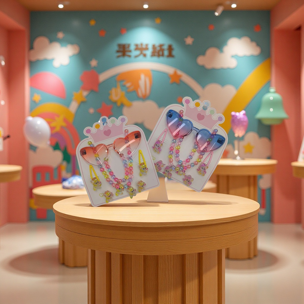 儿童专用防蓝光眼镜套装 轻便舒适防滑耐摔学生眼镜套装 保护视力健康