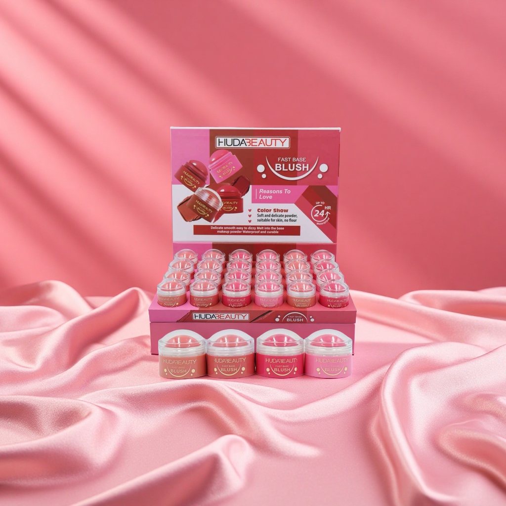 hudabeauty's new round blush cream, a 4-color mixed and matched bestseller beauty product, is tender and long-lasting in color, brightening the complexion details Picture