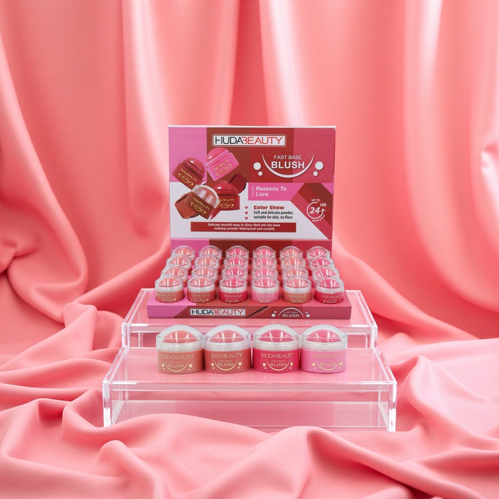 hudabeauty's new round blush cream, a 4-color mixed and matched bestseller beauty product, is tender and long-lasting in color, brightening the complexion Specification image