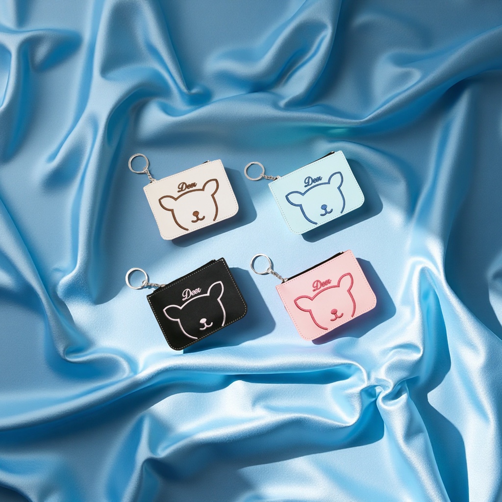 时尚简约多功能零钱包 便携小巧硬币收纳包 男女通用钥匙卡包一体设计细节图